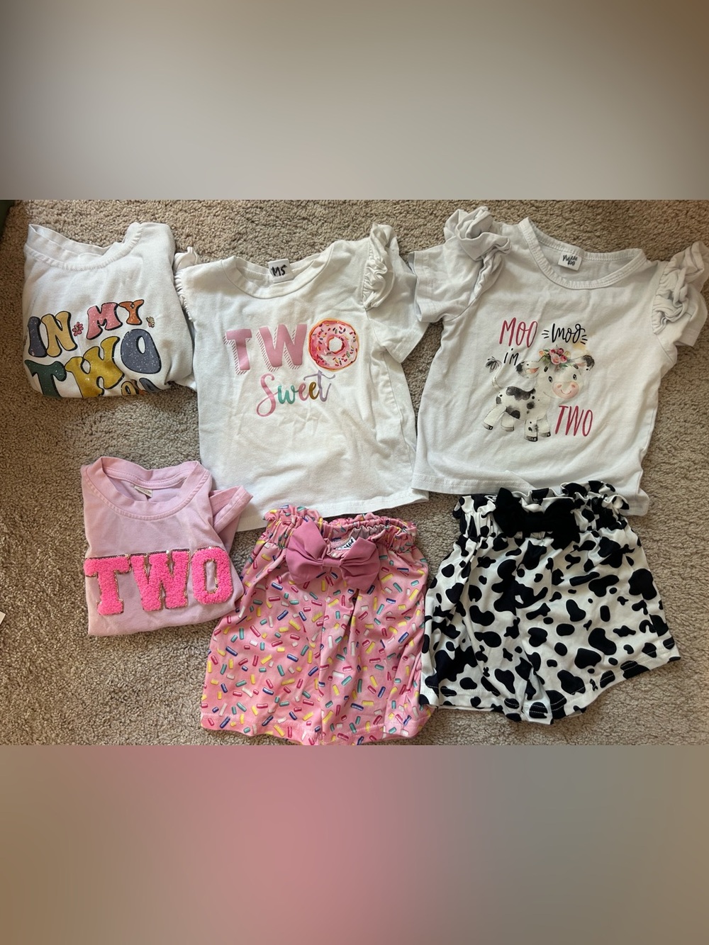 2T bundle - 2 year old girl shirts and outfits